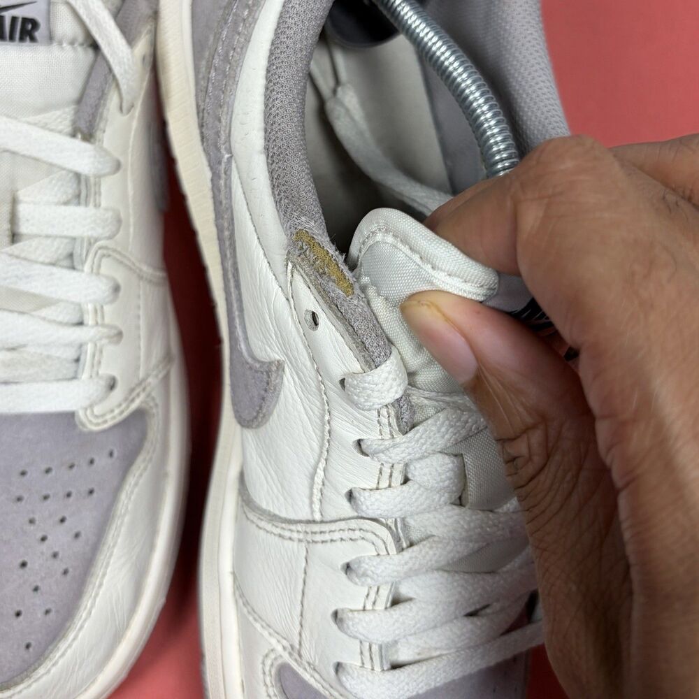 Nike Air Jordan 1 Retro Low OG Atmosphere Grey Sail CZ0790-101 Men's Size 9 - Picture 7 of 7